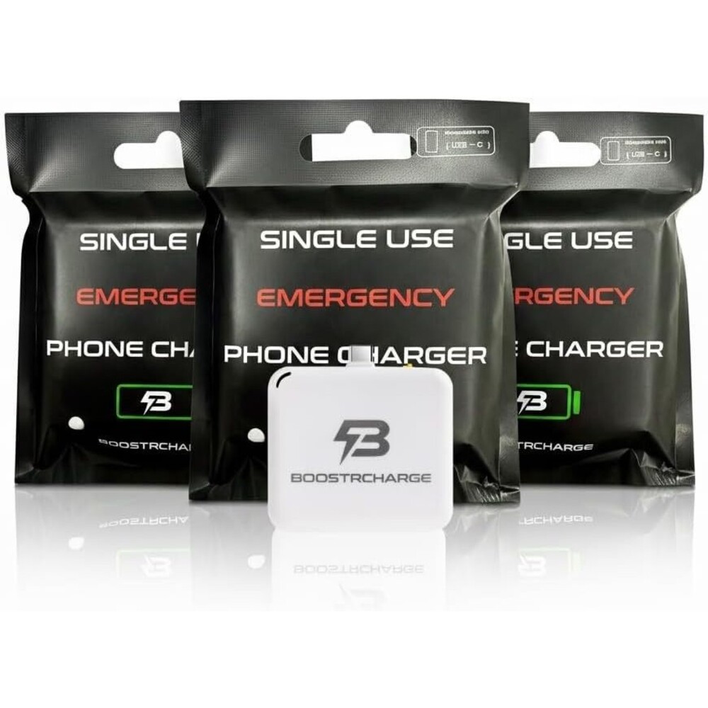 Emergency Phone Charger C Port Single-use (3 pack)